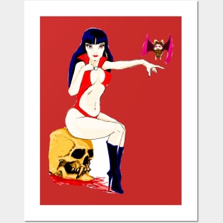 Vampirella goth Posters and Art